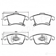 Тормозные колодки, комплект JAPANPARTS pa0311af 1437476210 XP 753 - Изображение 2