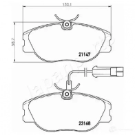 Тормозные колодки, комплект JAPANPARTS 1437476236 LNOY DRB pa0242af - Изображение 2