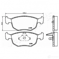 Тормозные колодки, комплект JAPANPARTS DYOY1J W 1437476254 pa0302af - Изображение 2