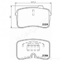 Тормозные колодки, комплект JAPANPARTS pa0901af 1437476260 NY6X UZK - Изображение 2