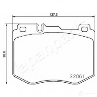 Тормозные колодки, комплект JAPANPARTS pa0516af 1437477107 OIW4O H4 - Изображение 2