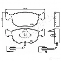 Тормозные колодки, комплект JAPANPARTS 1437476334 pa0304af Z1 77R6V - Изображение 2