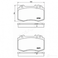 Тормозные колодки, комплект JAPANPARTS 1437476342 pa0510af HY R49Y - Изображение 2