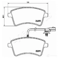 Тормозные колодки, комплект JAPANPARTS 1437476383 Y XCBE pa0721af - Изображение 2
