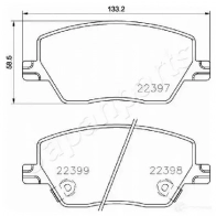 Тормозные колодки, комплект JAPANPARTS M NZWW1R pa0230af 1437476382 - Изображение 2