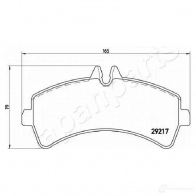 Тормозные колодки, комплект JAPANPARTS 1437477300 R Z9204 pp0523af - Изображение 2