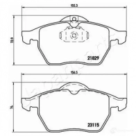 Тормозные колодки, комплект JAPANPARTS RL YXMR 1437477211 pa0404af - Изображение 2