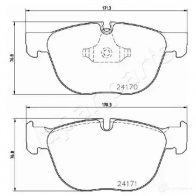 Тормозные колодки, комплект JAPANPARTS pa0132af 1437477116 8E D84 - Изображение 2
