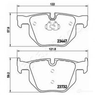 Тормозные колодки, комплект JAPANPARTS 1437476441 pp0116af 4MD WT - Изображение 2