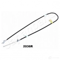 Трос ручника, стояночного тормоза JAPANPARTS 8033001943061 bc2036r 1475573 0FN W6S8 - Изображение 2