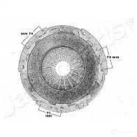 Комплект сцепления JAPANPARTS 1487836 O9 U3T1 kf193 8033001087734 - Изображение 3