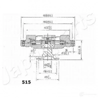 Вискомуфта JAPANPARTS 8052553096124 1500727 5ZFP7D 6 vc515 - Изображение 3
