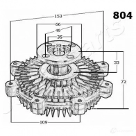 Вискомуфта JAPANPARTS 1500739 vc804 8033001312560 D2IF N - Изображение 3