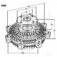 Вискомуфта JAPANPARTS LWK0M X vch09 8033001429619 1500753 - Изображение 3