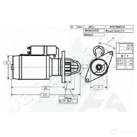 Стартер JAPANPARTS mtc959 PB4G 4Q 8033001281767 1491642 - Изображение 4
