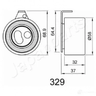 Натяжитель ремня ГРМ JAPANPARTS 1476568 8033001014167 be329 5 I8FO - Изображение 2