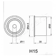 Натяжитель ремня ГРМ JAPANPARTS 9 00MV 8033001012644 1476752 beh15 - Изображение 2