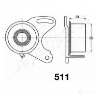 Натяжитель ремня ГРМ JAPANPARTS 1476626 be511 0 RHZI 8033001014488 - Изображение 2