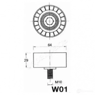 Натяжитель ремня ГРМ JAPANPARTS U1NLN N 1476797 bew01 8033001013030 - Изображение 3