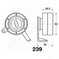 Натяжитель ремня ГРМ JAPANPARTS be239 8033001013801 1476520 M OILY0K - Изображение 2