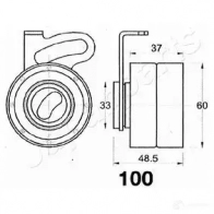 Натяжитель ремня ГРМ JAPANPARTS CVW ZUJ 1476461 8033001013191 be100 - Изображение 2