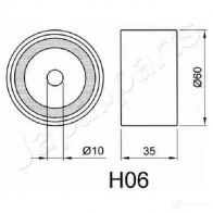 Натяжитель ремня ГРМ JAPANPARTS 0PD 4H 1476747 8033001012552 beh06 - Изображение 2