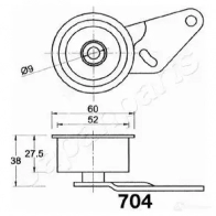 Натяжитель ремня ГРМ JAPANPARTS 1476683 6P 0X55 be704 8033001014822 - Изображение 2