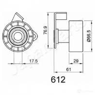 Натяжитель ремня ГРМ JAPANPARTS 1476678 UET RTJ be612 8033001311204 - Изображение 2