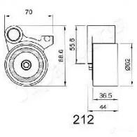 Натяжитель ремня ГРМ JAPANPARTS 6168640 be212 NJ ZDLJ 8033001013542 - Изображение 2