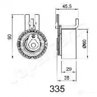 Натяжитель ремня ГРМ JAPANPARTS 6168954 be335 8BUPU R 8033001310962 - Изображение 2
