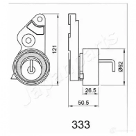 Натяжитель ремня ГРМ JAPANPARTS be333 8033001310924 0 PJIM 1476571 - Изображение 2