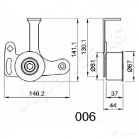 Натяжитель ремня ГРМ JAPANPARTS 7 T6MW 8033001013184 1476438 be006 - Изображение 2