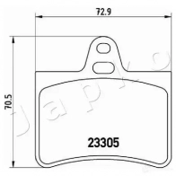 Тормозные колодки, комплект JAPKO CHTLRS S 1437478438 510605 - Изображение 2