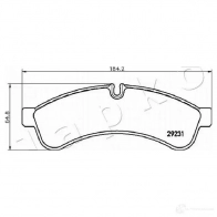 Тормозные колодки, комплект JAPKO GC20U KT 510219 1438441473 - Изображение 2