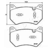 Тормозные колодки, комплект JAPKO 1438441609 Z54IC 0 500963
