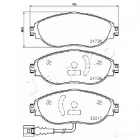Тормозные колодки, комплект JAPKO 500908 1438441625 XMJ98 6G - Изображение 2