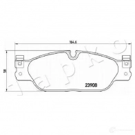 Тормозные колодки, комплект JAPKO 8 MI4M6T 1438441640 500345 - Изображение 2