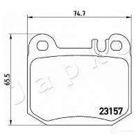 Тормозные колодки, комплект JAPKO 510519 FS EE2 1437478299 - Изображение 2