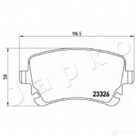 Тормозные колодки, комплект JAPKO 510907 HZEIBK P 1437525381 - Изображение 2