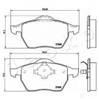 Тормозные колодки, комплект JAPKO 1438441688 500312 1KPR AOG - Изображение 2