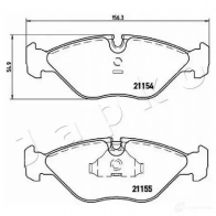 Тормозные колодки, комплект JAPKO VEZAJH Z 500414 1438441954 - Изображение 2