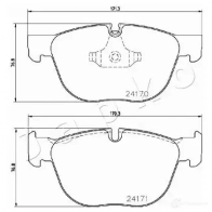 Тормозные колодки, комплект JAPKO TDO EV 1437521180 500132 - Изображение 2