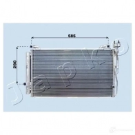 Радиатор кондиционера JAPKO Hyundai Matrix 8033001766615 4LP8 I2Z cnd283025