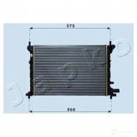 Радиатор охлаждения двигателя JAPKO rda053061 3A SCSE 8033001758139 Ford Fiesta 4 (DX, JA, JB) Хэтчбек 1.3 i 60 л.с. 1995 – 2002