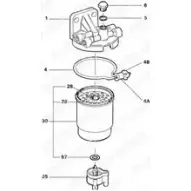 Топливный фильтр DELPHI M39F A 932117 5822075 5050100040883