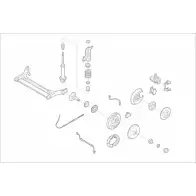 Подвеска колеса DELPHI 9IYHAQ AUDI-01446-R Changan A P2DPV6