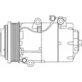 Компрессор кондиционера DELPHI S 732TG Volvo S40 CS20306