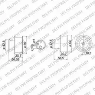 Комплект ремня ГРМ DELPHI KDB147 943433 WBTG5S 26C PC