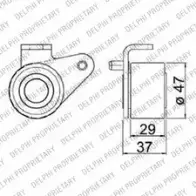 Комплект ремня ГРМ DELPHI NWLW1Y 943459 KDB178 DFAD0I L