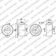 Комплект ремня ГРМ DELPHI 0EZH 3 943501 UO96N0 KDB228